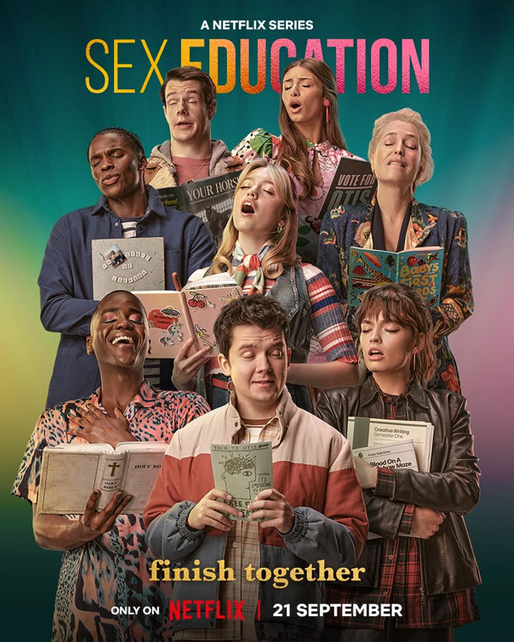 Sex Education (2019) Serie de TV Cuarta Temporada (2023) 720p HD