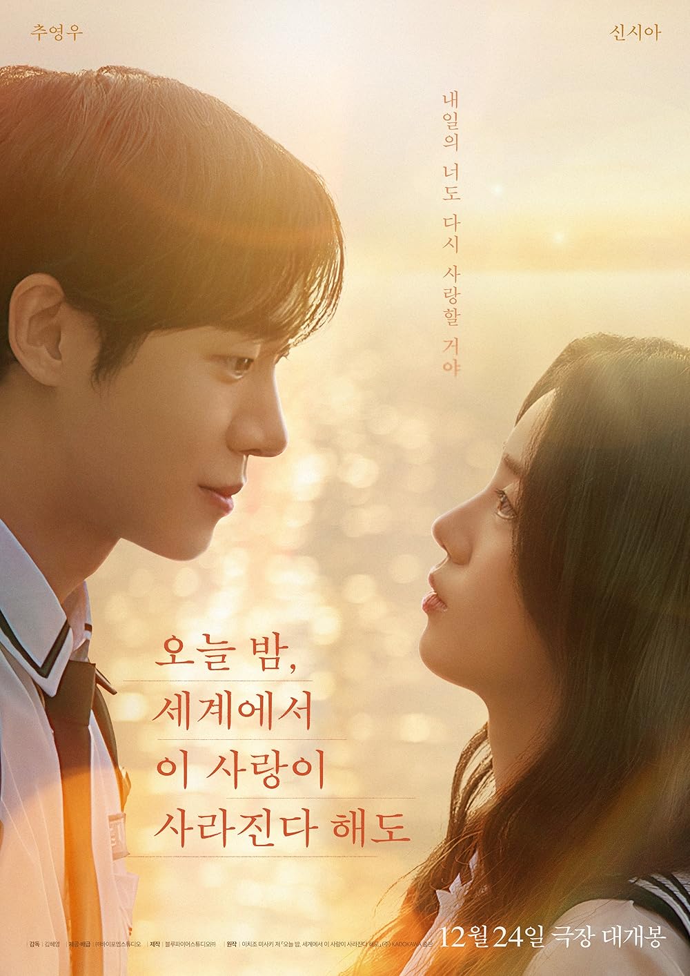 Even if This Love Disappears from the World Tonight (2025) WEBRip 1080p HD Dual Latino / Coreano